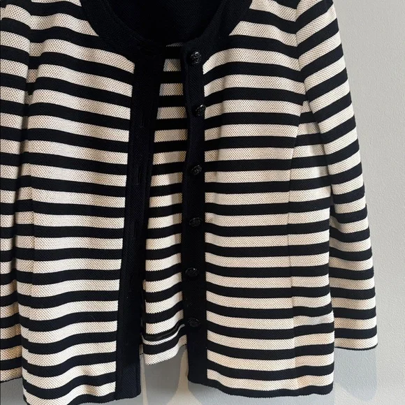MARELLA Navy and Cream Striped Blazer - Picture 5 of 7